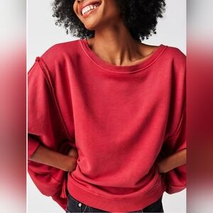 We The Free Camden Sweatshirt Red Small